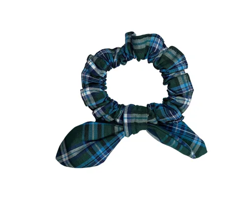 Vista 4 de Back to School/Uniform Plaid Scrunchie bunny ear Bowknot/School Uniform Plaid/Ponytail Bow Scrunchie/Plaid Accessories (Plaid 42-Bernards)