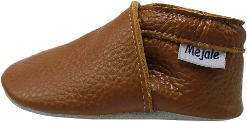 Vista 5 de Mejale - Zapatos de bebé para niños pequeños con suela suave de piel