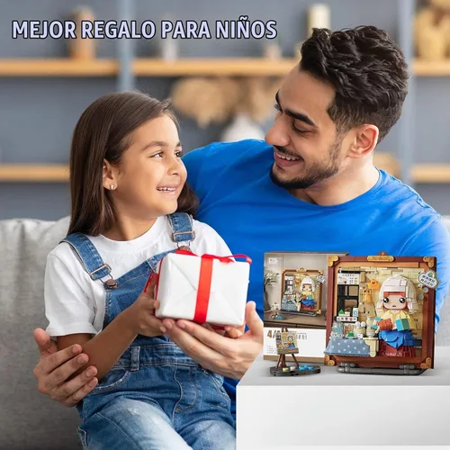 Vista 7 de MEIEST Mini bloques de construcción lindo juego de modelo de pintura 3D, colección creativa de estereografía de partículas de simulación de 4