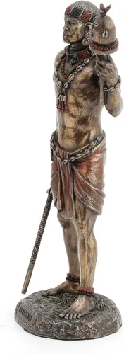Vista 3 de Veronese Design - Estatua de resina de Orisha africana de 8 7/8 pulgadas con acabado de bronce
