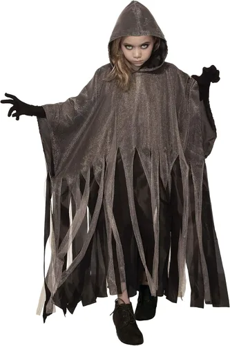 Vista 2 de Forum Novelties Capa de ghoul gris para niños, como se muestra, talla única