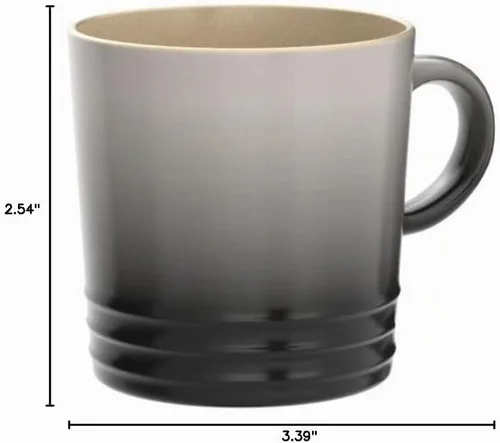 Vista 5 de Le Creuset Taza de gres para café expreso, 3.4 fl oz, pedernal