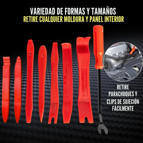 Vista 2 de Sunplustrade juego de panel de puerta para autos de 11 piezas con herramientas de remoción