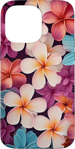 Vista 21 de Plumeria Flower Pretty Garden Hawaii Case for iPhone 17