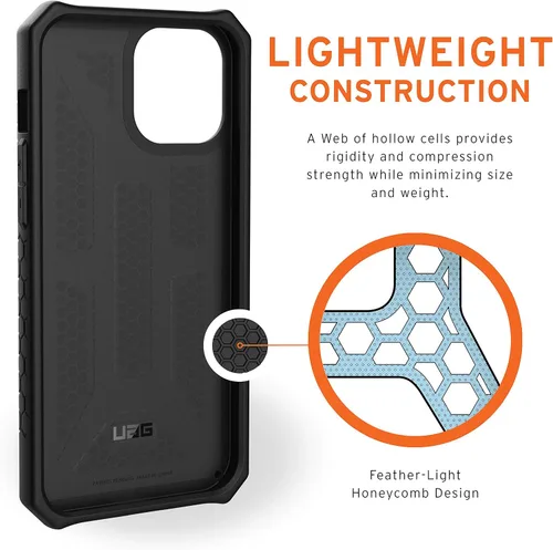 Vista 3 de URBAN ARMOR GEAR UAG-IPH20L-P-BK - Funda a prueba de golpes para iPhone 12 Pro Max (6.7) 2020, color negro