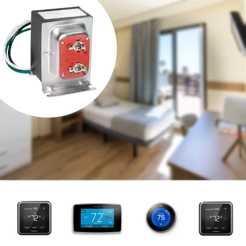 Vista 8 de VIIVRIA Transformador de timbre de puerta de 24 V 40 VA, núcleo de cobre resistente para Ring Pro/2 y Nest Hello, fuente de alimentación cableada