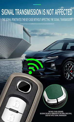 Vista 9 de ontto Funda para llavero de 2/3/4 botones para Mazda 2 3 5 6 8 CX3 CX4, Negro