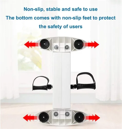 Vista 4 de Bicicleta estática motorizada/bicicleta para discapacitados y discapacitados - Ejercitador de pedal eléctrico Soporte Protector de piernas