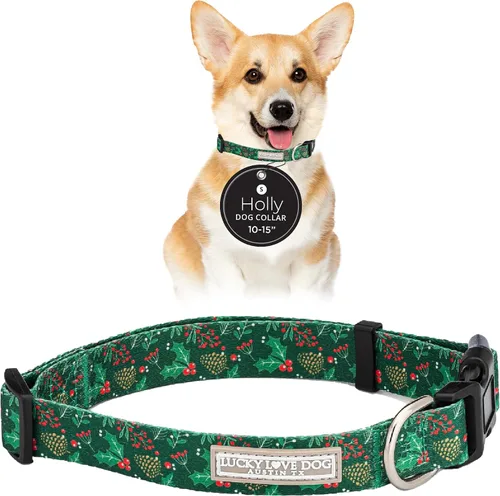 Vista 67 de Lucky Love Dog - Collar de perro ajustable con hebilla de fácil clic para los pequeños, duradero y cómodo para perros machos y hembras, collar