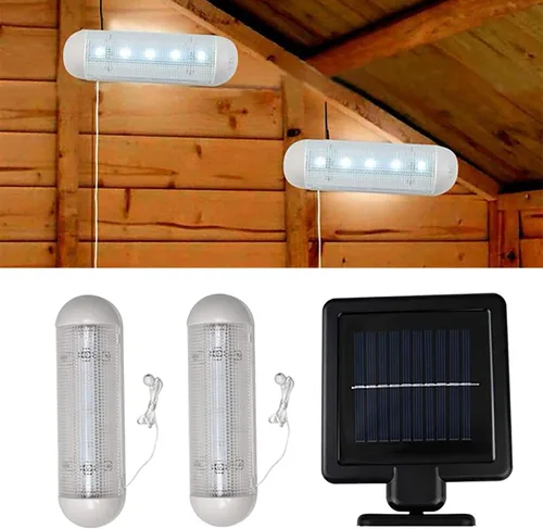 Vista 3 de Luces solares de pared para interiores, luces solares recargables