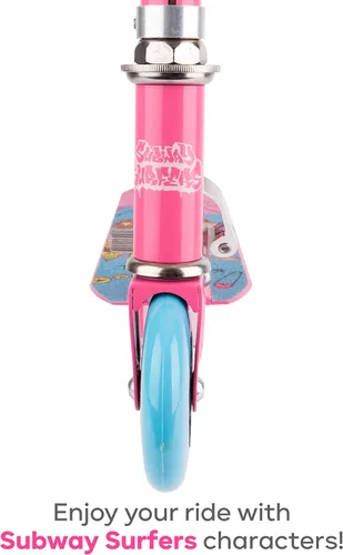 Vista 6 de Subway Surfer - Patinete plegable para niños, ligero, plegable, con manillar ajustable