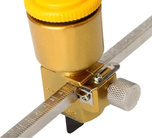 Vista 6 de Cortador de vidrio circular resistente con ventosa 40 # Dorado