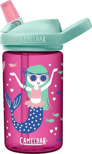 Vista 10 de CamelBak Eddy+ Kids Water Bottle with Bite Valve Straw, Leak‑Resistant Easy Sip Design for Everyday Hydration, 14oz Kids