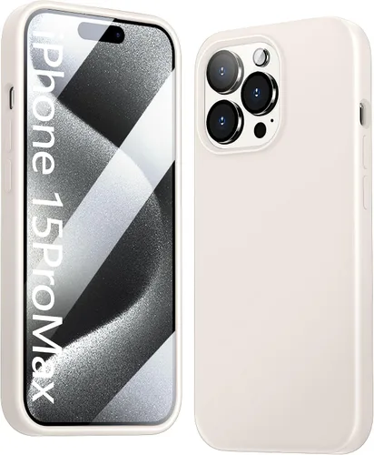 Vista 14 de Funda 5 en 1 para iPhone 12 Pro con protector de pantalla y protector de lente de cámara, funda de silicona líquida para iPhone 12 Pro (verde alpino)