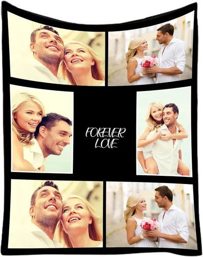 Vista 19 de Manta personalizada con texto en imagen, fotos, regalos para adultos, niños, novia, novio, Navidad, Halloween, día del padre, madre, San Valentín