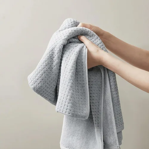 Vista 10 de Madison Park Spa Waffle - Juego de toallas de lujo 100 % algodón, tejido de gofre de textura premium, altamente absorbente, secado rápido, ropa
