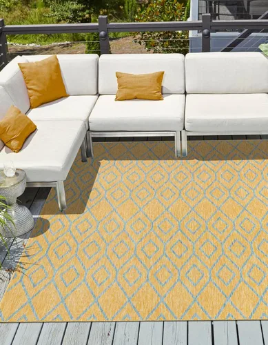 Vista 21 de Jill Zarin Outdoor Collection - Alfombra de área - Turcas y Caicos (2' 2" x 3' 1" Rectángulo Beige/Marrón)