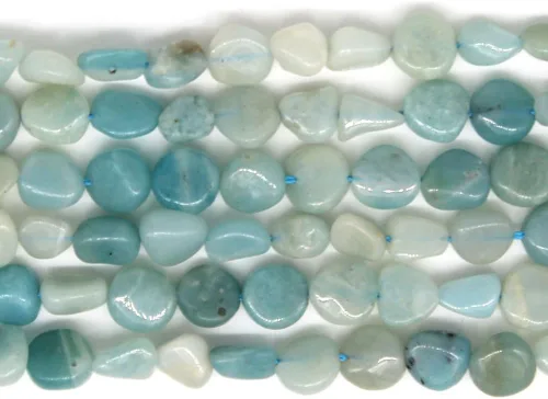 Vista 15 de MJDCB Cuentas de piedra de forma irregular natural de 8-10 mm, turquesa de África, piedras preciosas para sanación energética, para hacer joyas
