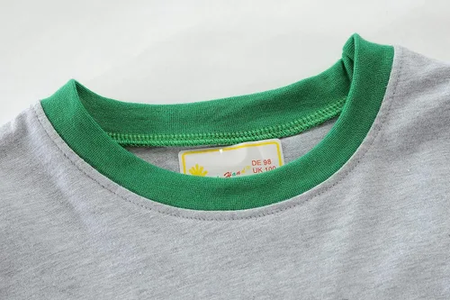 Vista 4 de Little Hand Pijamas de algodón para niños pequeños, diseño de dinosaurio, planetas, 2 piezas, ropa de dormir, conjuntos de ropa de dormir de 2 a 7