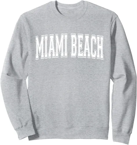 Vista 3 de MIAMI BEACH FL FLORIDA USA Vintage Sports Varsity Style Sudadera