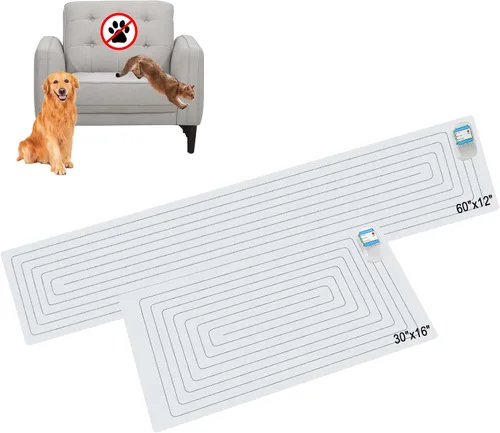 Vista 9 de SEERWAY Tapete Repelente para Perros y Gatos, 2 Piezas Tapete de Entrenamiento para Mascotas con 3 Modos Almohadilla de Descarga Eléctrica
