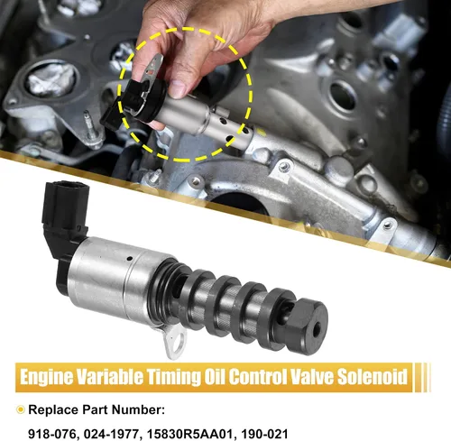 Vista 2 de X AUTOHAUX 918-076 Electroválvula variable de sincronización VVT de control de aceite del árbol de levas para Honda Accord 2008-2012 CR-V 2012-2014