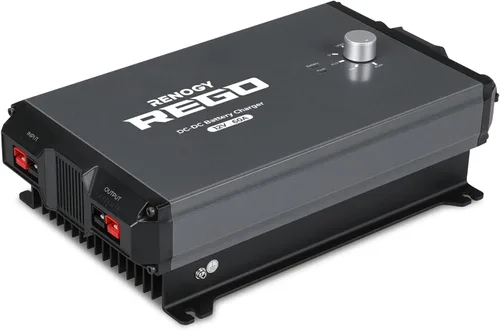 Vista 10 de Renogy - Cargador DC a DC 12V 20A - Cargador multietapa para baterías LiFePO4, AGM, Gel, inundadas Cargador de batería para coche, RV, marina
