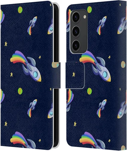 Vista 188 de Head Case Designs Officially Licensed Carla Morrow Colorful Space Dice Patterns Leather Wallet Case Compatible with Samsung Galaxy A07 4G