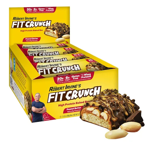 Vista 8 de FITCRUNCH Barras de proteínas de tamaño completo, barra horneada de 6 capas, 0.27 onzas de azúcar, sin gluten y núcleo suave para pastel