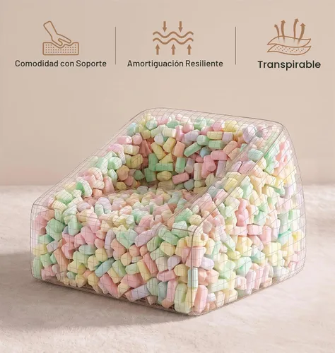 Vista 7 de Hobestluk Puf - Silla de felpa con acento para reposabrazos para sala de estar, color beige
