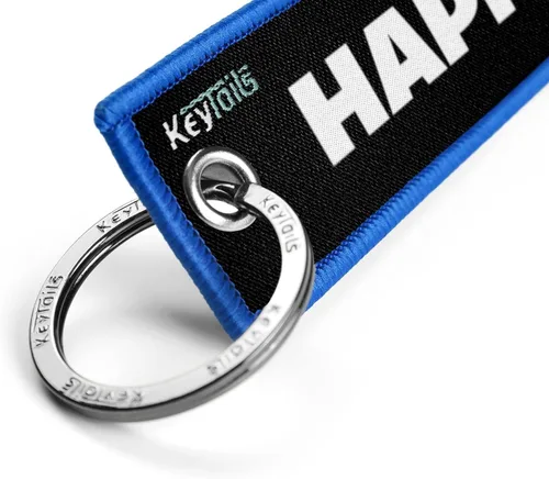 Vista 4 de KEYTAILS Llaveros, etiqueta de alta calidad para motocicleta, automóvil, scooter, ATV, UTV [clave de la felicidad]