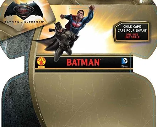 Vista 4 de Batman v Superman Dawn of Justice - Capa de Batman Deluxe para niños