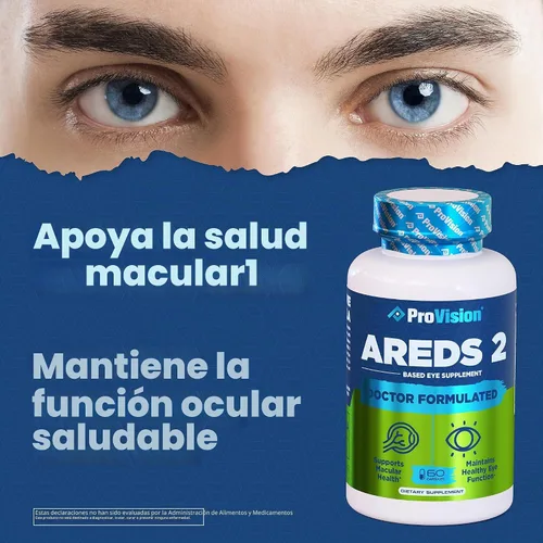 Vista 4 de ProVision AREDS 2 Vitaminas para los ojos – Mejora la visión – Complejo de luteína y zeaxantina Visión – 60 cápsulas de suplemento ocular