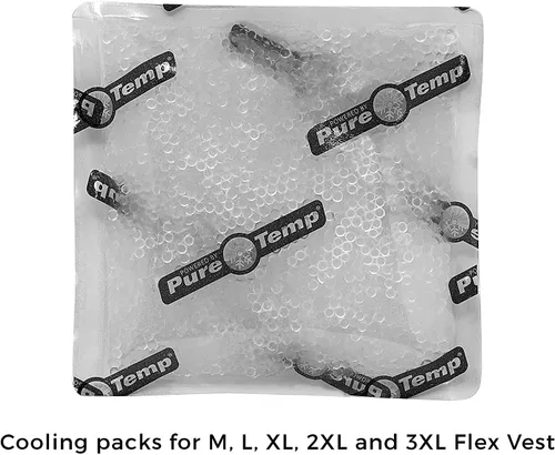 Vista 5 de Glacier Tek Chaleco Flex Cool con paquetes de enfriamiento no tóxicos
