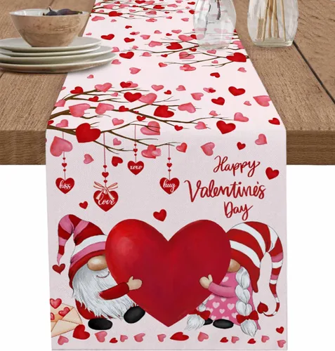 Vista 11 de Juego de 6 manteles individuales de mesa de Navidad, manteles individuales de algodón y lino antideslizantes lavables, bolas de Navidad, copos