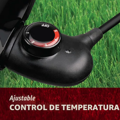 Vista 2 de Parrilla eléctrica George Foreman GFO201R, para interiores y exteriores , Antiadherente, Rojo
