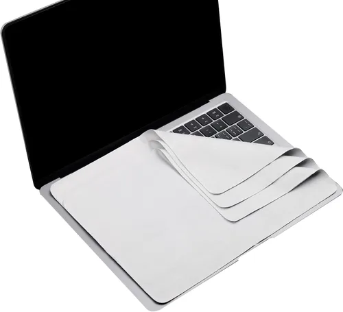 Vista 11 de Paquete de 2 paños de limpieza de microfibra de 13 pulgadas con protección de impresión de teclado de pantalla, accesorios protectores de teclado