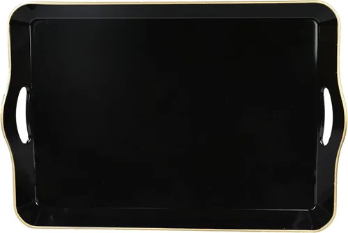 Vista 25 de Spsyrine Bandeja Decorativa Azul para Sala de Estar, Bandeja Cuadrada Moderna de Plástico para Servir Café para Mesa Otomana Baño Cocina, 13"*13