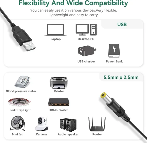 Vista 2 de Cable de carga USB compatible con la herramienta de escáner de diagnóstico de lanzamiento CRP123X CRP129X