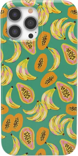Vista 110 de Casely Funda para iPhone 14 Pro Max Todas las sonrisas Adhesivo de cara sonriente Compatible con MagSafe Diseño ultra delgado clásico