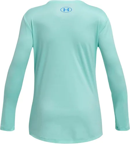 Vista 2 de Under Armour Manga larga estampada con logotipo grande Tech para niñas