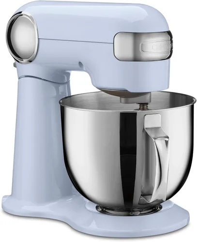 Vista 2 de Cuisinart SM-50BLU Precision Master - Batidora de pie de 5.5 cuartos de galón, color azul esmerilado Color: azul ártico