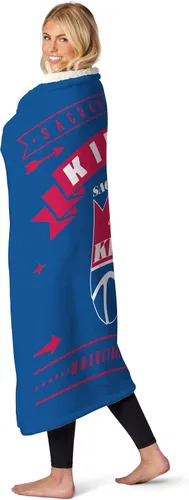 Vista 3 de Northwest NBA Sacramento Kings - Manta Sherpa de seda táctil, 50 x 60 pulgadas, Hardwood Classics