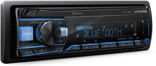 Vista 2 de Alpine Receptor multimedia digital UTE-73BT Mech-Less con tecnología inalámbrica Bluetooth®
