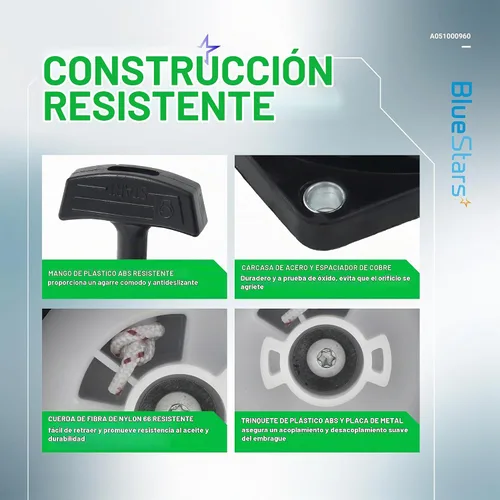 Vista 3 de BlueStars A051000960 A051000961 Arrancador de retroceso de arranque por tracción - Compatible con sopladores Echo ES-250 PB-250 PB-250LN ES-252
