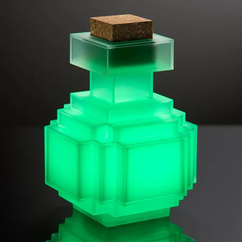 Vista 6 de The Noble Collection Botella de poción Minecraft iluminadora réplica de coleccionista