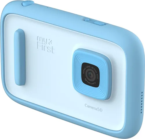 Vista 3 de myFirst Camera 50 Cámara digital para niños, fotos de 20 MP, video 1080P, lente frontal y selfie, regalos de cumpleaños de Navidad para niños y Azul