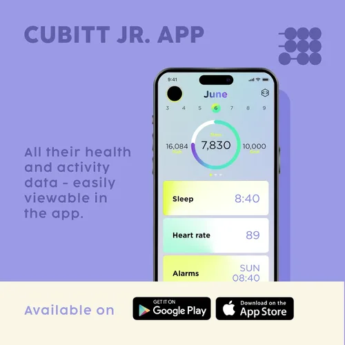 Vista 5 de Cubitt Jr - Reloj inteligente con rastreador fitness para niños y adolescentes, con temperatura corporal de 24 horas, juegos, contador de pasos