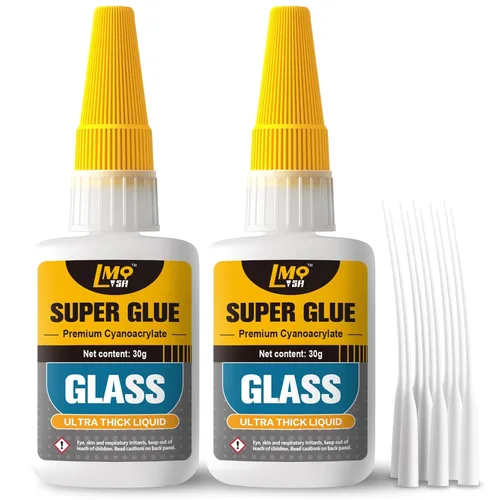 Vista 10 de Super pegamento líquido de cerámica, adhesivos de cianoacrilato instantáneo transparente para reparación de cerámica, apto para alimentos, pegamento