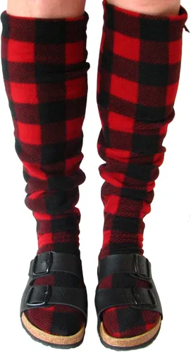 Vista 2 de Knee-High Fleece Socks Wide Calf Unisex